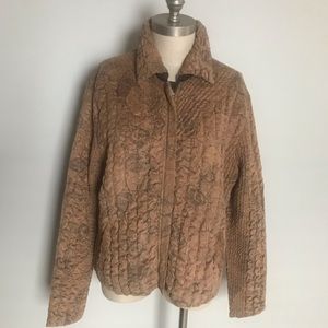 Ubu reversible crinkle tan/black jacket